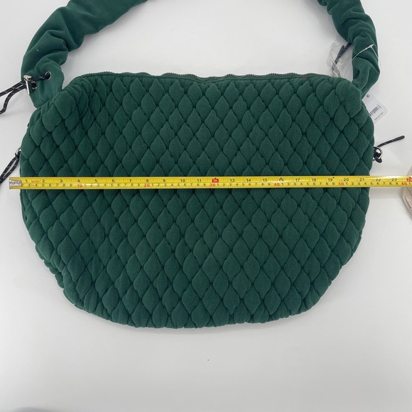 Free People FP Movement Hudson Quilted Fleece Bag - Evergreen NEW A2578 - Picture 9 of 10